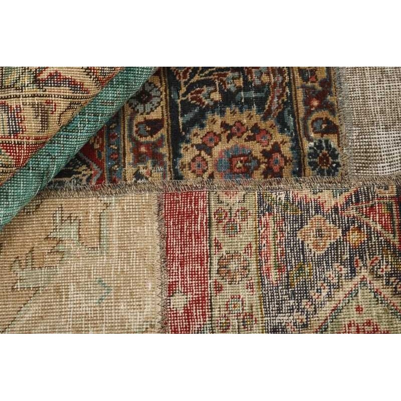106230 tappeto persia vintage patchwork cm.144x202