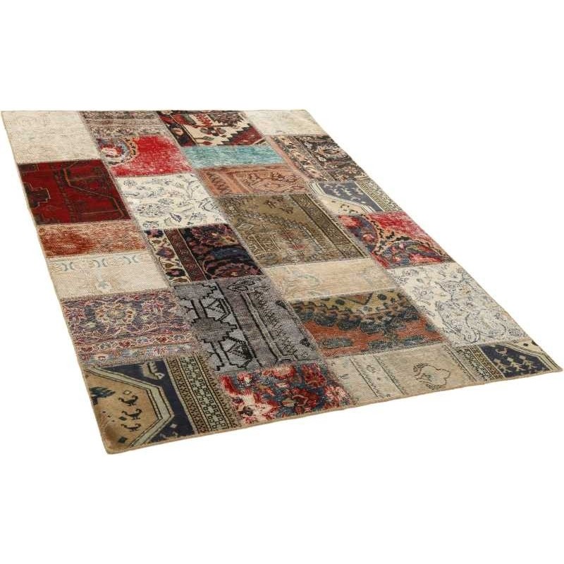 106235 tappeto persia vintage patchwork cm 144x202