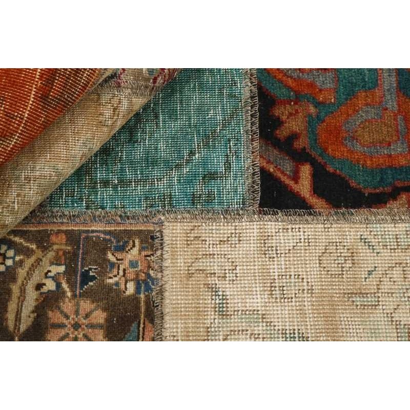 106236 tappeto persia vintage patchwork cm.143x201
