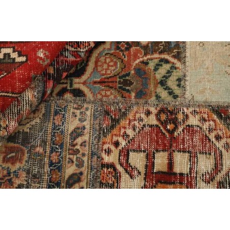 106237 tappeto persia vintage patchwork cm.143x200