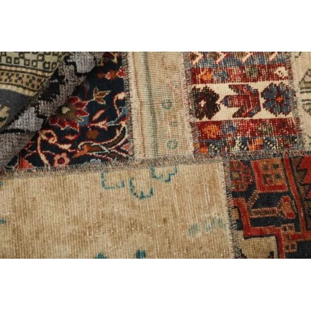 106238 tappeto persia vintage patchwork cm.143x202