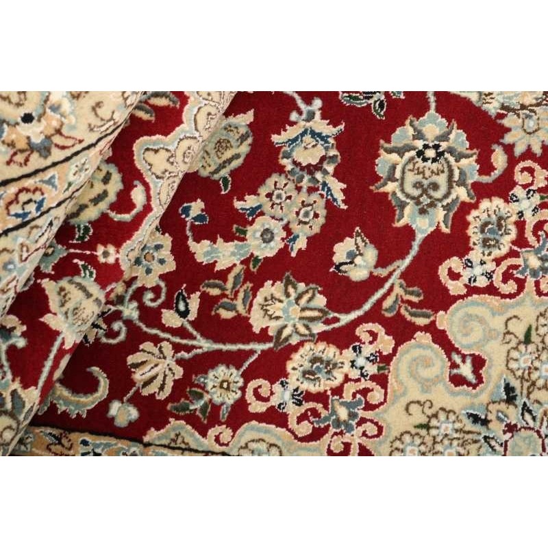 106259 tappeto persia nain fine con seta cm.133x204
