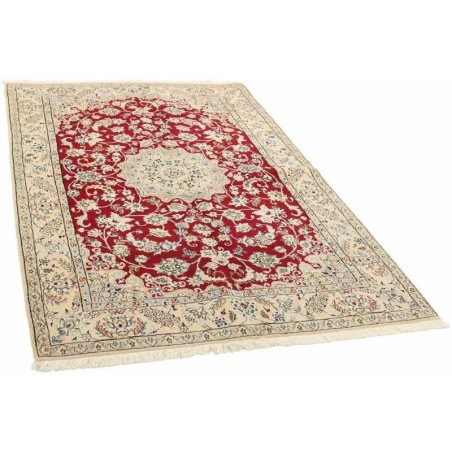 106259 tappeto persia nain fine con seta cm 133x204