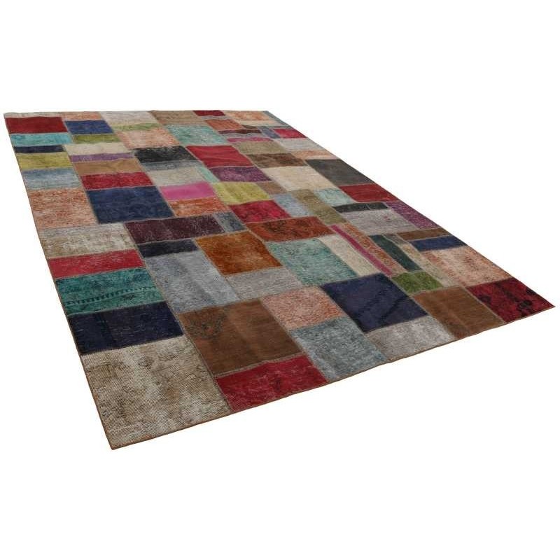 106326 tappeto persia vintage patchwork cm 247x351