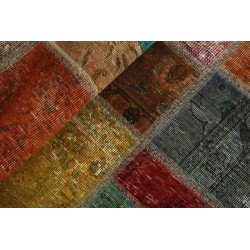 tappeto persia vintage patchwork cm 200x200 2