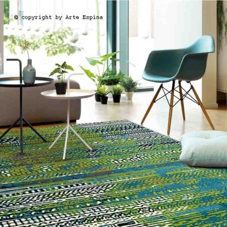 Tappeto moderno Folk Arte Espina blue 4449-53