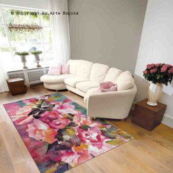 Tappeto moderno Jardin Arte Espina pink 4456-75