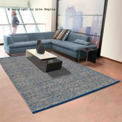 Tappeto moderno Halo Arte Espina blue lana 8058-58
