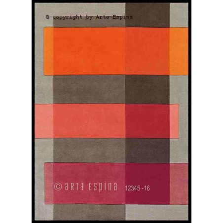 Tappeto moderno Line Up Arte Espina grey lana 4140-41