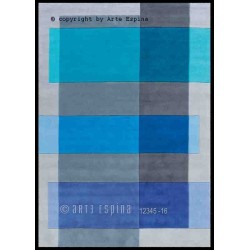Tappeto moderno Intersection Arte Espina blue/turquoise/grey 4140-53 2