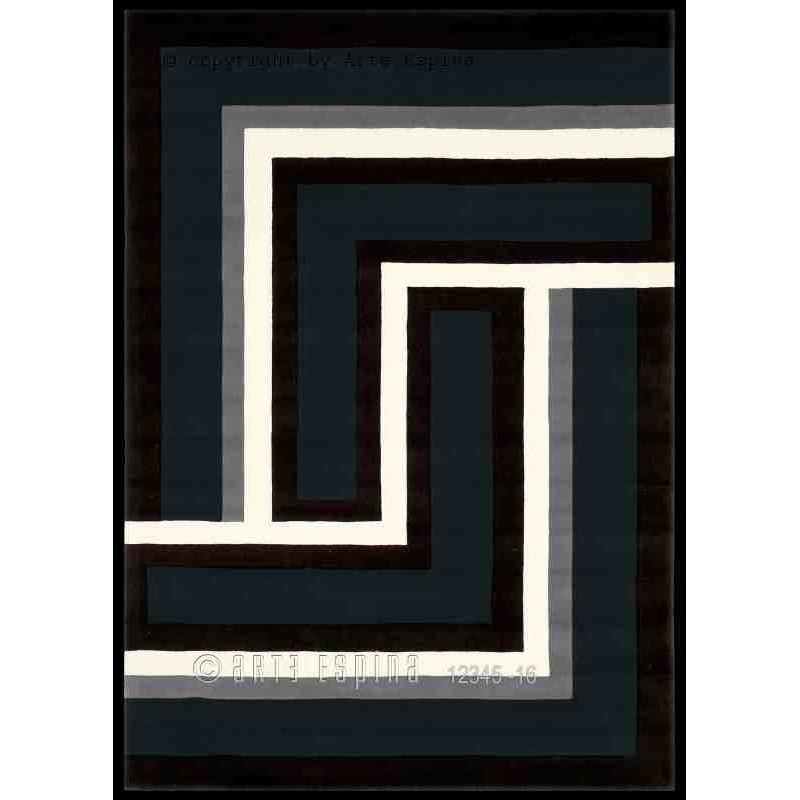 Tappeto moderno Optical Art Arte Espina anthracite 4071-68