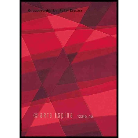 Tappeto moderno Luminous Arte Espina red 4058-41