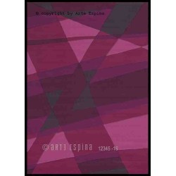 Tappeto moderno Mosaic Arte Espina red lana 4058-44 2