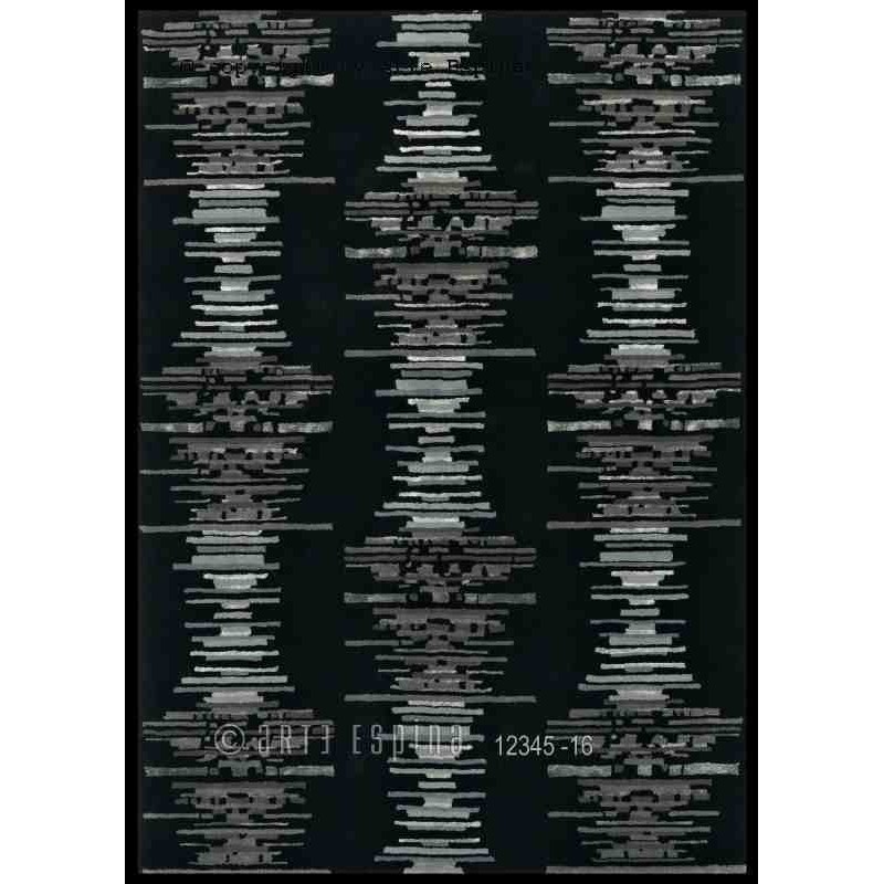 Tappeto moderno Line Up Arte Espina anthracite lana 8060-71