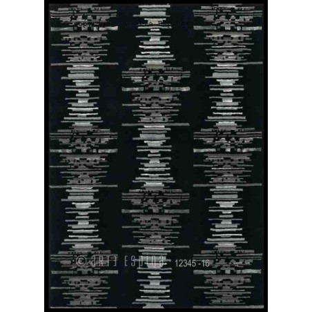 Tappeto moderno Line Up Arte Espina anthracite lana 8060-71