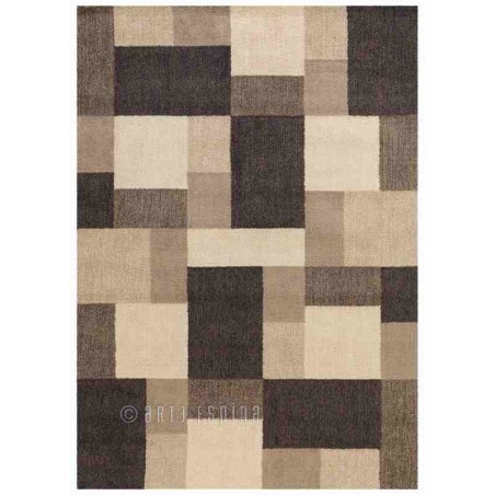 Tappeto moderno Square Dance Arte Espina dark brown 4318-38