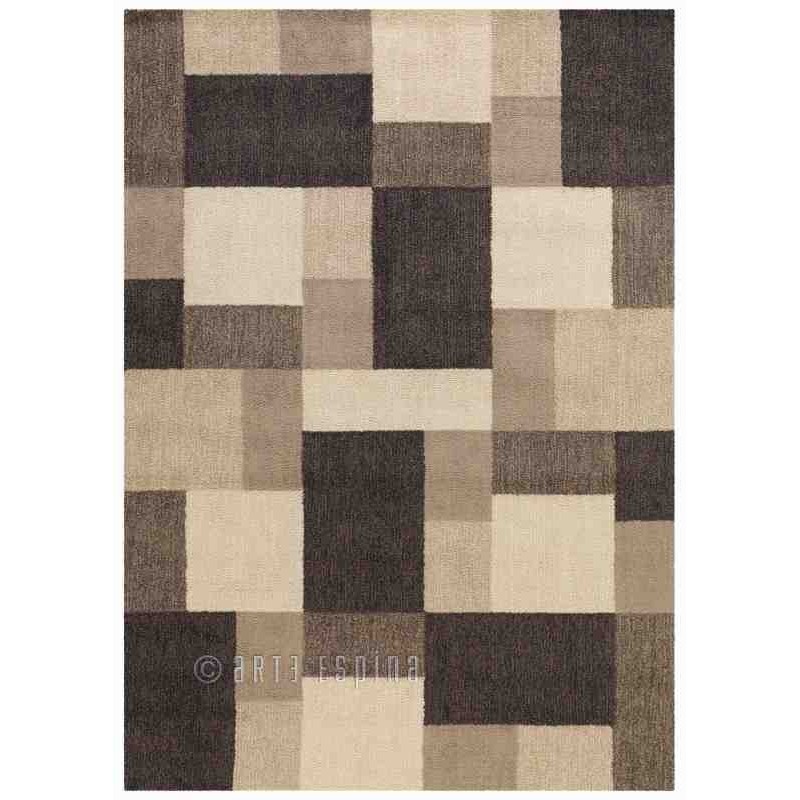 Tappeto moderno Square Dance Arte Espina dark brown 4318-38