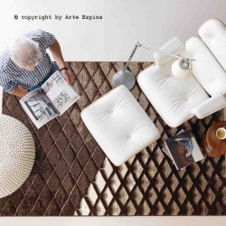 Tappeto moderno Folded Arte Espina brown 4455-36