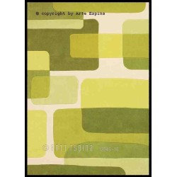 Tappeto moderno Pop Art Arte Espina green  135-63