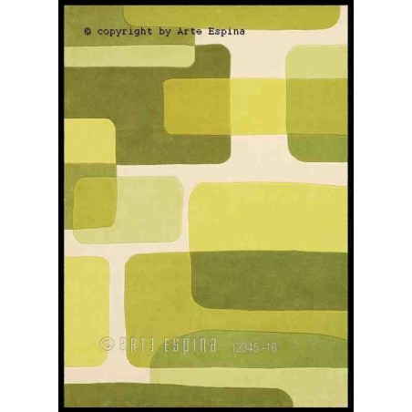 Tappeto moderno Pop Art Arte Espina green  135-63