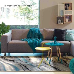Tappeto moderno Moire Arte Espina blue 4444-57