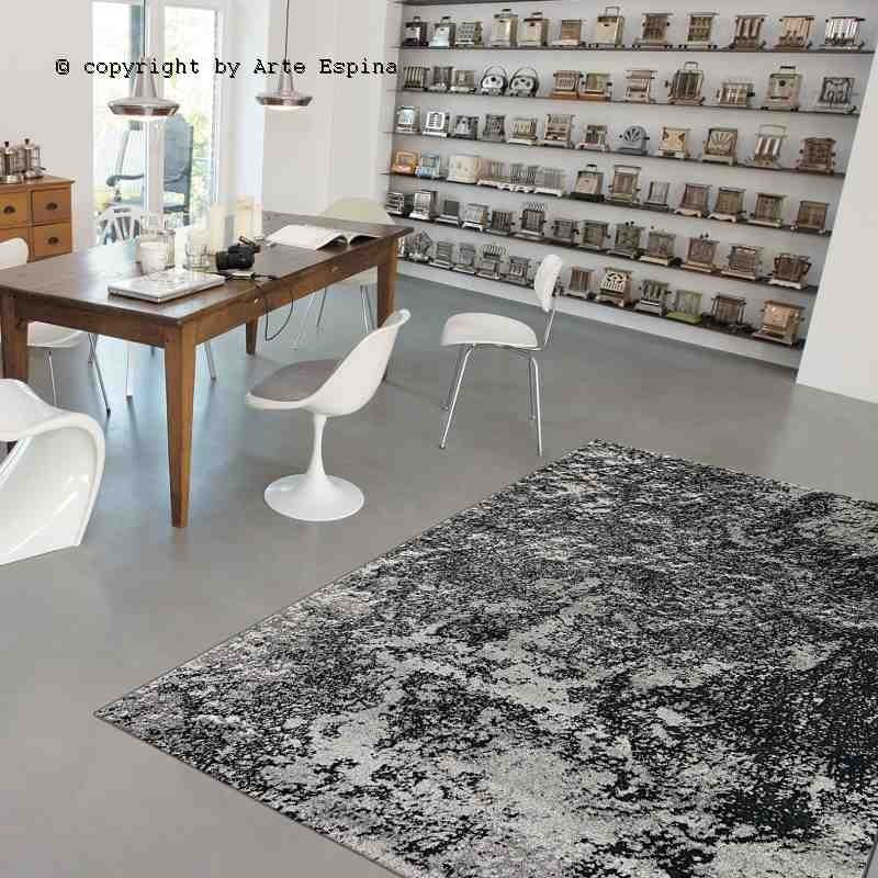 Tappeto moderno Moon Arte Espina black 4446-68