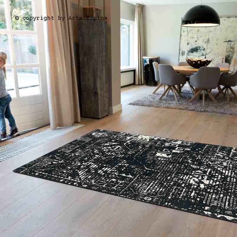 Tappeto moderno Orient Arte Espina black 4448-68