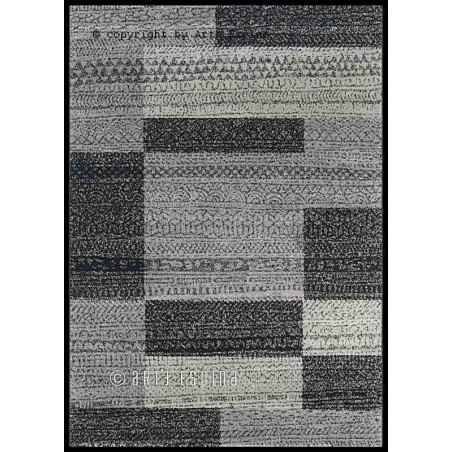 Tappeto moderno Alpaca Arte Espina black 4450-68
