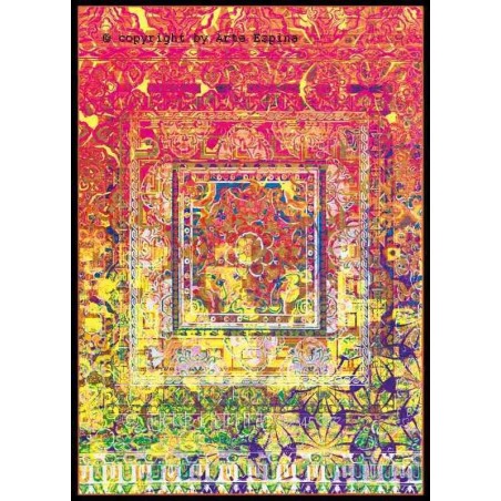 Tappeto moderno Antigua Arte Espina red/yellow 4434-41