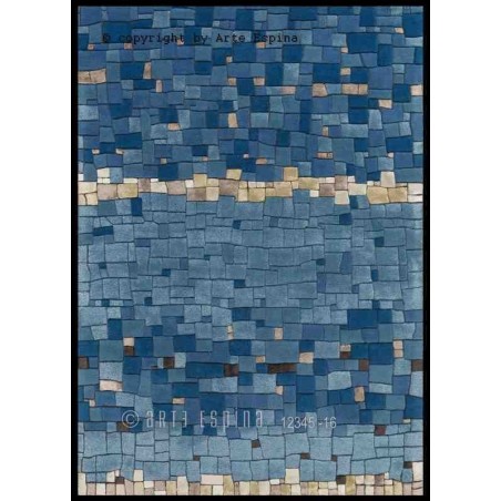 Tappeto moderno Mosaic Arte Espina blue 8036-53