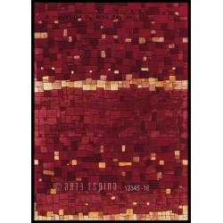 Tappeto moderno Ornament Arte Espina red lana 8036-41