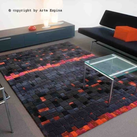 Tappeto moderno Mosaic Arte Espina anthracite 8036-71