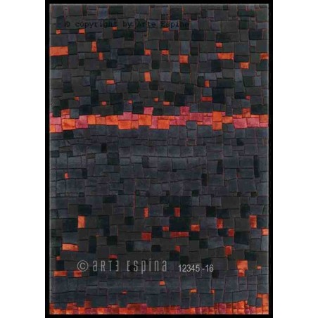 Tappeto moderno Coral Arte Espina blue lana 8036-71