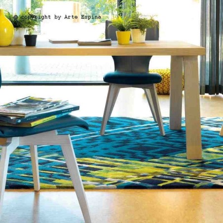 Tappeto moderno Criss Cros Arte Espina blue 8050-64