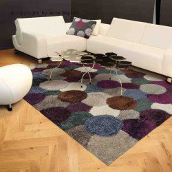 Tappeto moderno shaggy/peloso Dance Arte Espina purple/grey 8103-51
