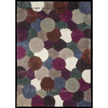 Tappeto moderno shaggy/peloso Dance Arte Espina purple/grey 8103-51