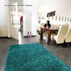 Tappeto moderno shaggy/peloso Beat Arte Espina turquoise Beat-09
