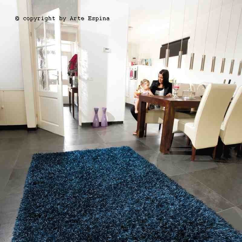 Tappeto moderno shaggy/peloso Beat Arte Espina dark blue Beat-10