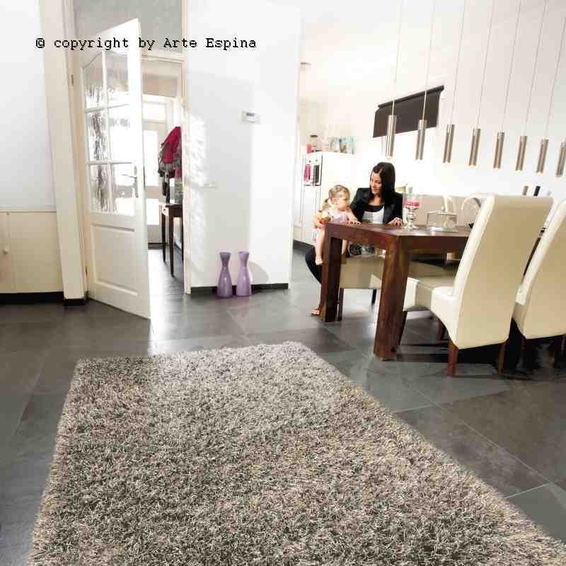 Tappeto moderno shaggy/peloso Beat Arte Espina beige Beat-11
