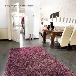 Tappeto moderno shaggy/peloso Beat Arte Espina silver/red Beat-12