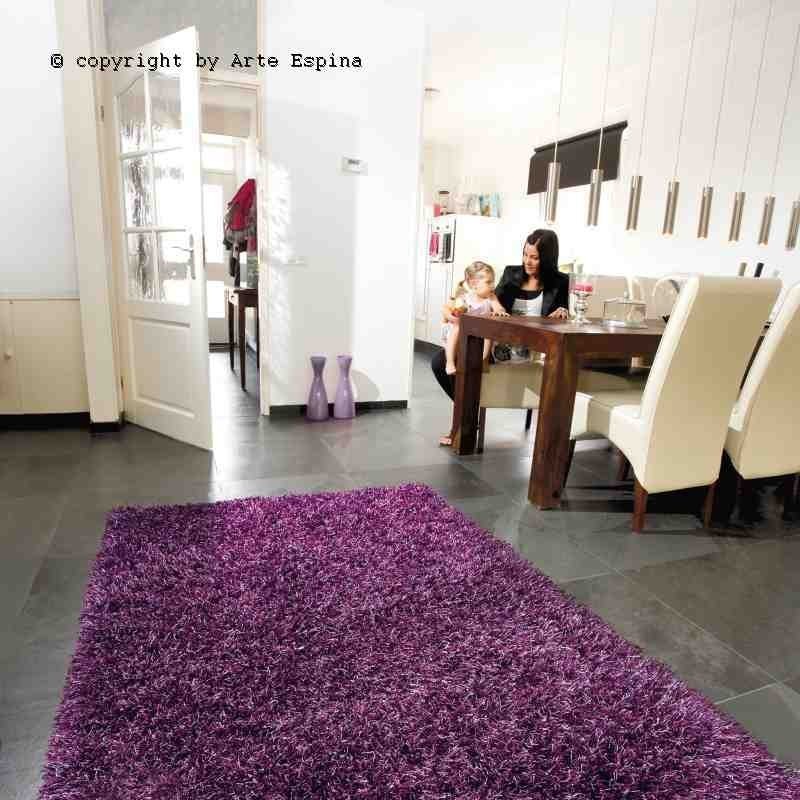Tappeto moderno shaggy/peloso Beat Arte Espina purple Beat-19