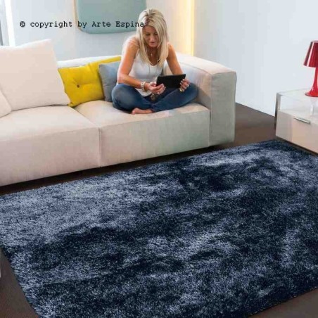 Tappeto moderno shaggy/peloso Swing Arte Espina dark blue Swing-54