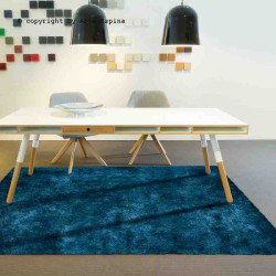 Tappeto moderno shaggy/peloso Soul Arte Espina blue Soul-57 