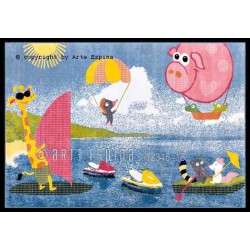 Tappeto per bambini Kids Arte Espina multi 4181-75 2