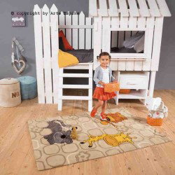 Tappeto per bambini Kids Arte Espina beige 4153-15