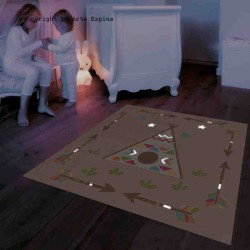 Tappeto per bambini Kids Arte Espina beige 3142-18