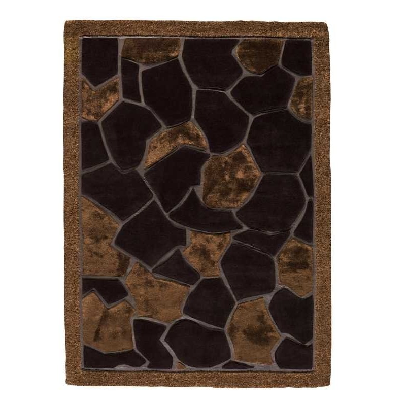 Tappeto moderno Africa brown lana Renato Balestra cm.140x200 in offerta