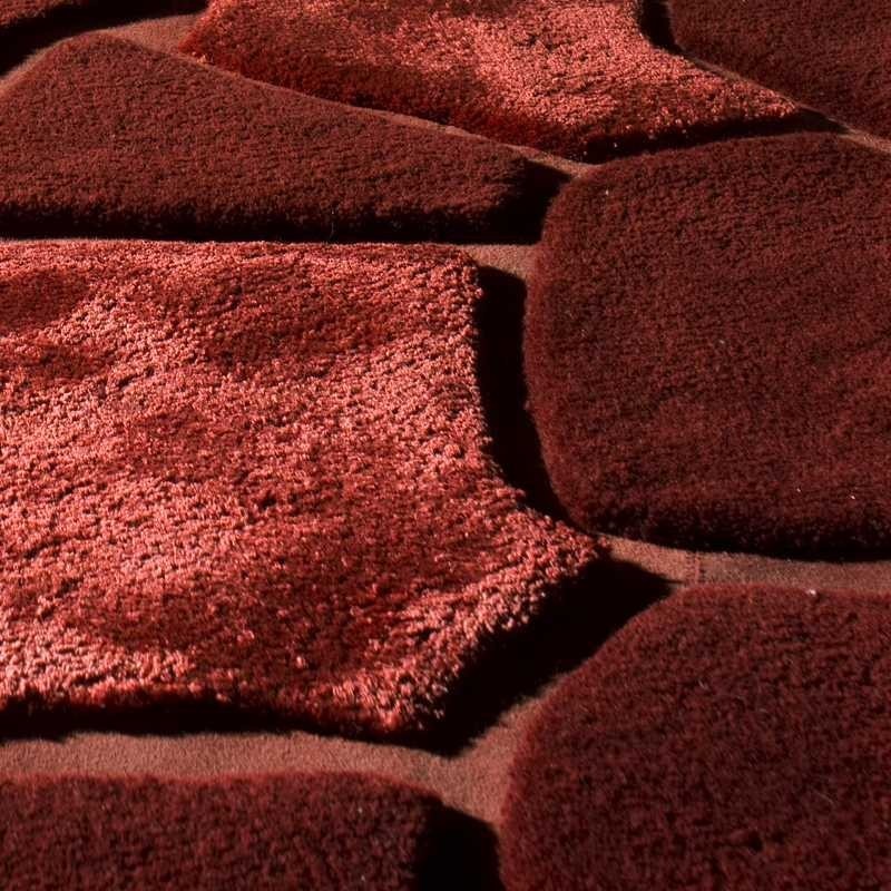 Carpet moderno Africa red Renato Balestra cm.140x200 in offerta