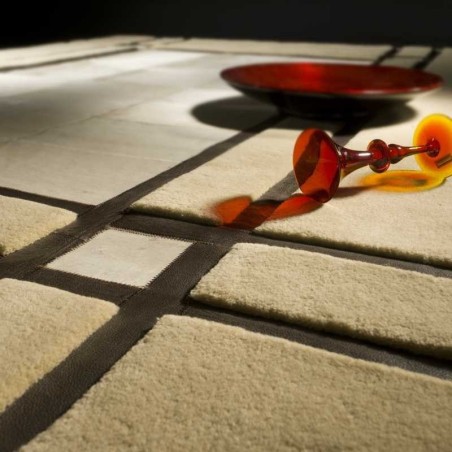 Tappeto moderno Leon beige Renato Balestra cm.140x200 in offerta