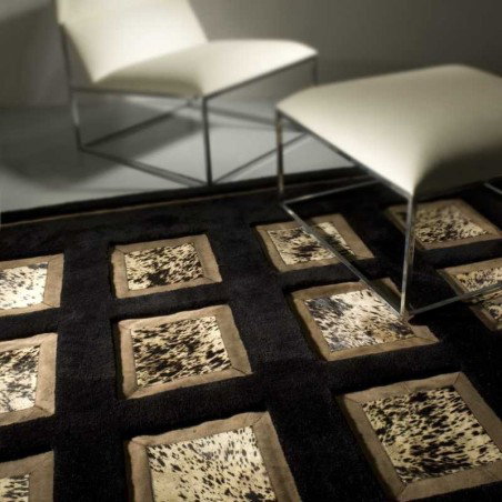 Carpet moderno Panama black Renato Balestra cm.170x240 in offerta
